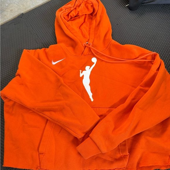 Nike Orange Hoodie with White Silhouette - Picture 1 of 3